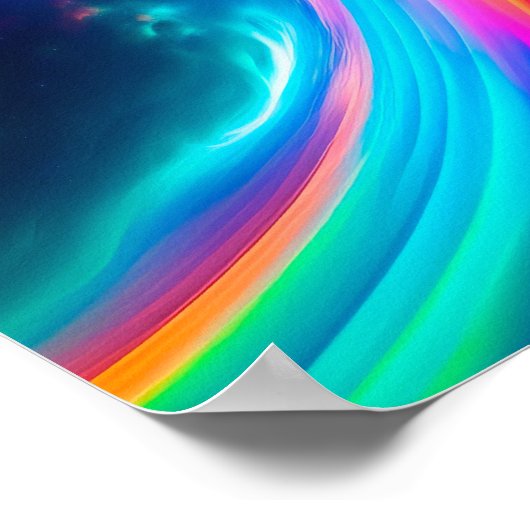 Planet Erde im Weltraum Poster (Ecke)