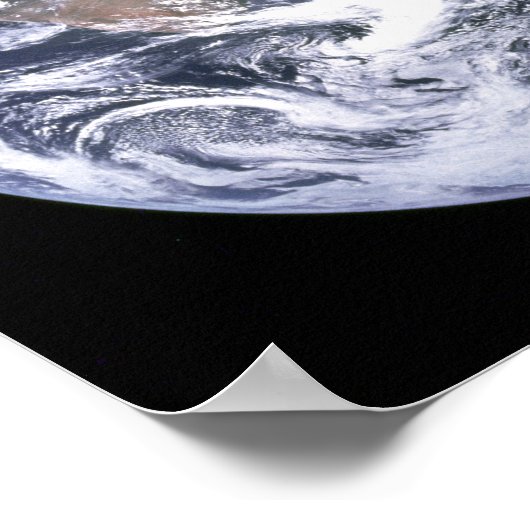 Planet Erde in der Milchstraße Poster (Ecke)