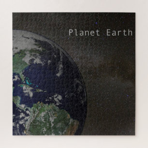 Planet Erde in der Milchstraße Puzzle