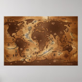 Planet Erde - invertiert (kein Text) Poster (Vorne)