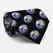 Planet Erde Krawatte (Gerollt)