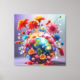 Planet Erde Leinwanddruck