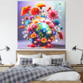 Planet Erde Leinwanddruck (Insitu (Schlafzimmer))