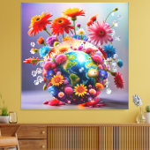 Planet Erde Leinwanddruck (Insitu (Wohnzimmer))