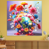Planet Erde Leinwanddruck (Insitu (Wohnzimmer))