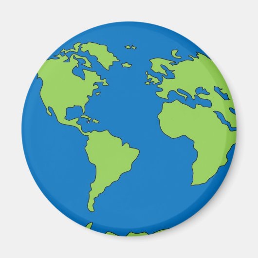 Planet Erde Magnet (Vorne)