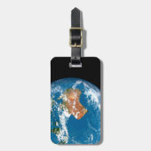 Planet Erde mit Wolken über Australien. Gepäckanhänger (Vorderseite vertikal)