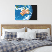 Planet Erde mit Wolken über Australien. Leinwanddruck (Insitu (Schlafzimmer))