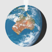 Planet Erde mit Wolken über Australien. Ornament (Rückseite)