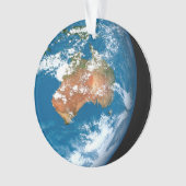 Planet Erde mit Wolken über Australien. Ornament (Vorderseite)