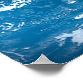 Planet Erde mit Wolken über Australien. Poster (Ecke)