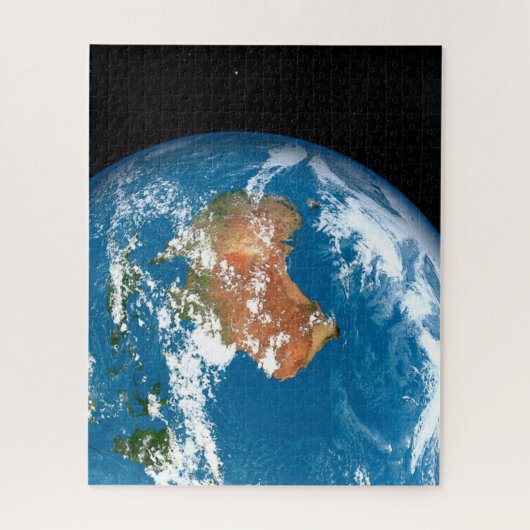 Planet Erde mit Wolken über Australien. Puzzle (Vertikal)