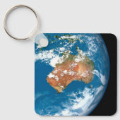 Planet Erde mit Wolken über Australien. Schlüsselanhänger (Vorderseite)