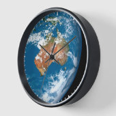 Planet Erde mit Wolken über Australien. Uhr (Winkel)