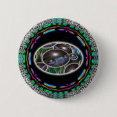 Planet Erde Multi Echo Image Button (Vorderseite)