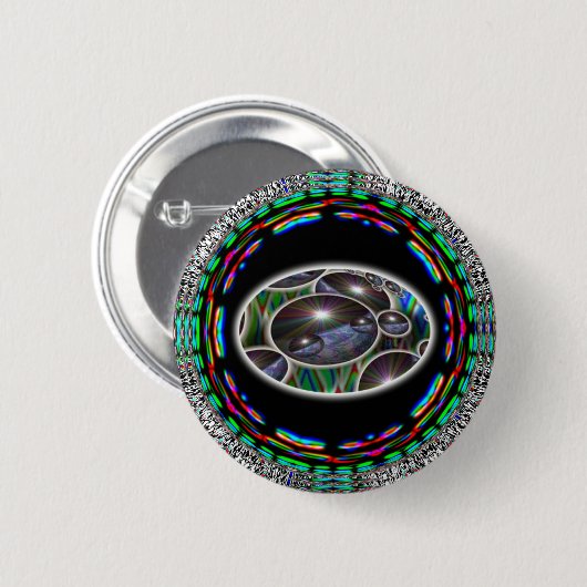 Planet Erde Multi Echo Image Button (Vorne & Hinten)