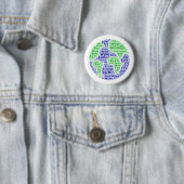 Planet Erde Ökologie Wortkunst Button (Beispiel)