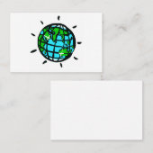 Planet Erde - Original grafisch Visitenkarte (Vorne/Hinten)