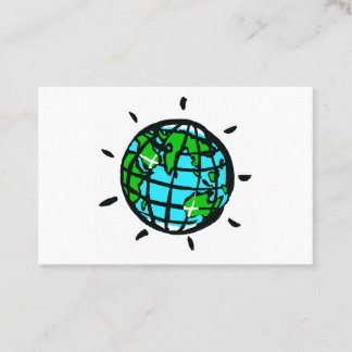 Planet Erde - Original grafisch Visitenkarte