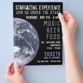 Planet Erde, Planetarium Eventwerbung Flyer (Hand)