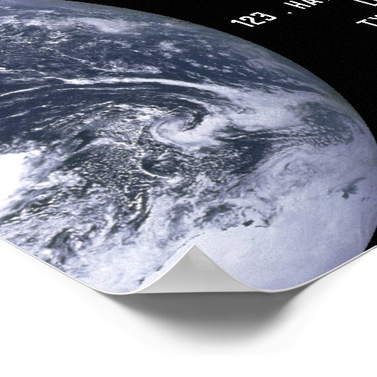 Planet Erde, Planetarium Eventwerbung Poster (Ecke)