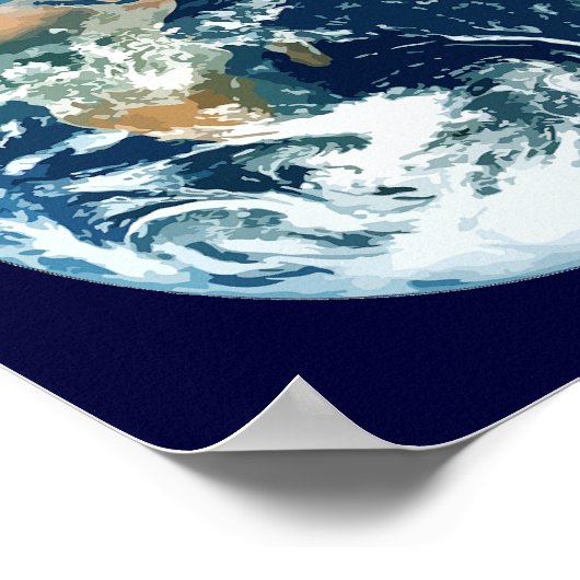 Planet Erde Poster (Ecke)