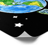 Planet Erde Poster (Ecke)