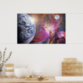 Planet Erde Poster (Küche)