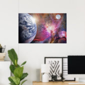 Planet Erde Poster (Heimbüro)