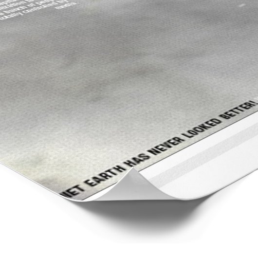 Planet Erde Poster (Ecke)