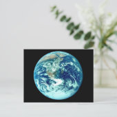 Planet Erde Postkarte (Stehend Vorderseite)