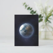 Planet Erde Postkarte (Stehend Vorderseite)