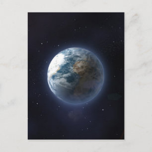 Planet Erde Postkarte