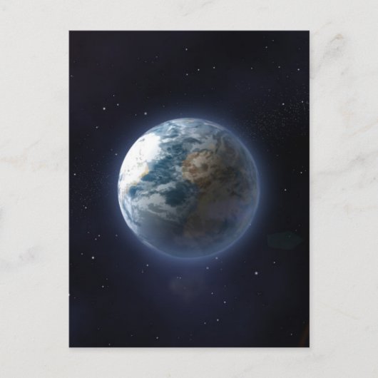 Planet Erde Postkarte (Vorderseite)