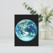 Planet Erde Postkarte (Stehend Vorderseite)