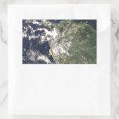 Planet Erde Rechteckiger Aufkleber (Tasche)