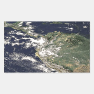 Planet Erde Rechteckiger Aufkleber