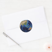 Planet Erde Runder Aufkleber (Umschlag)