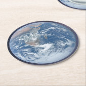 Planet-Erde-Rundpapier-Untersetzer Runder Pappuntersetzer (Angewinkelt)