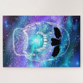 Planet Erde - Schädel schreien Puzzle (Horizontal)