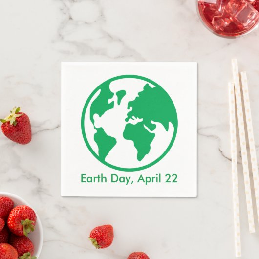 Planet Erde Serviette (Beispiel)