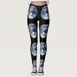 Planet-Erde-Sicht von Apollo 17 Leggings