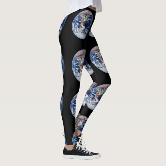 Planet-Erde-Sicht von Apollo 17 Leggings (Rechts)