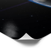 Planet Erde Space View Poster (Ecke)