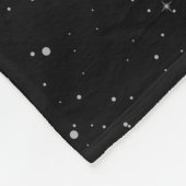 Planet Erde & Sterne Fleecedecke (Ecke)