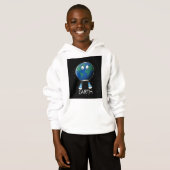 Planet Erde & Sterne Hoodie (Vorne ganz)