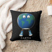 Planet Erde & Sterne Kissen (Decke)