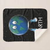 Planet Erde & Sterne Sherpadecke (Vorderseite (Horizontal))