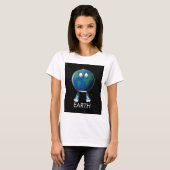 Planet Erde & Sterne T-Shirt (Vorne ganz)