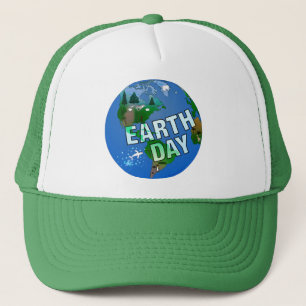Planet-Erde-Tag Truckerkappe